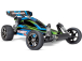 RC auto Traxxas Bandit 1:10 VXL TQi, modrozelená