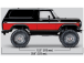 RC auto Traxxas TRX-4 Ford Bronco 1:10 TQi, červená