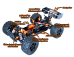 RC auto TWISTER Truggy 1:10 brushless