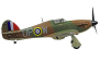 RC letadlo HAWKER HURRICANE s el. podvozkem