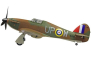 RC letadlo HAWKER HURRICANE s el. podvozkem