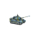 RC minitank King Tiger, zelená