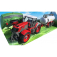 RC traktor s cisternou, červená