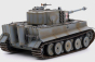 RC tank Tiger I 1:16 IR, šedá