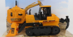 Re-el toys Case-ih Titan Ruspa Cingolata Tractor 2013 1:24 Žlutá Černá
