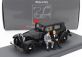 Rio-models Alfa romeo 1750 6c With Gabriele D'annunzio And Tazio Nuvolari Figures 1932 1:43 Black