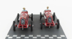 Rio-models Alfa romeo F1  2x P3 Scuderia Ferrari N 18 Winner Tripoli Gp 1934 Varzi + P3 N 28 2nd Tripoli Gp 1934 Moll 1:43 Red
