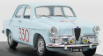 Rio-models Alfa romeo Giulietta Ti N 330 Rally Montecarlo 1964 Pinasco - Sanfilippo 1:43 Světle Modrá