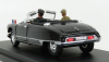Rio-models Citroen Ds Cabriolet With Figure General De Gaulle 1959 1:43 Black