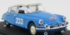 Rio-models Citroen Ds19 N 233 Rally Di Montecarlo 1963 1:43 Světle Modrá Slonová Kost