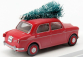 Rio-models Fiat 1100/103 1954 - Christmas Edition 2020 - Con Babbo Natale - With Figure Santa Claus 1:43 Red