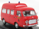 Rio-models Fiat 238 Minibus Tetto Alto 1965 Ambulanza Vigili Del Fuoco Pista Fiorano 1970 1:43 Red