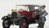 Rio-models Fiat 501 Fiume 1919 + Figures Gabriele D'annunzio 1:43 Bordeaux White