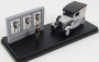 Rio-models Fiat Balilla Autocarro Publicitarie With Figure 1932 - Diorama 1:43 Šedá Černá