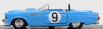 Rio-models Ford usa Thunderbird Cabriolet N 9 Sebring 1955 Scher - Davis 1:43 Světle Modrá