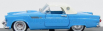 Rio-models Ford usa Thunderbird Spider Soft-top 1956 1:43 Světle Modrá Bílá
