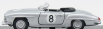 Rio-models Mercedes benz 190sl Spider N 8 Winner Macau Gp 1956 D.steane 1:43 Silver