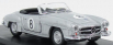 Rio-models Mercedes benz 190sl Spider N 8 Winner Macau Gp 1956 D.steane 1:43 Silver
