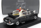 Rio-models Mercedes benz 300d Limousine Semiconvertible 1960 - With Driver And Pope Figure - Papa Giovanni Xxiii 1:43 Black