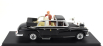 Rio-models Mercedes benz 300d Limousine Semiconvertible 1960 - With Driver And Pope Figure - Papa Giovanni Xxiii 1:43 Black