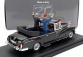 Rio-models Mercedes benz 300d (w189) Cabriolet Open 1963 With Konrad Adenauer And John Fitzgerald Kennedy Figures 1:43 Black