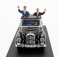 Rio-models Mercedes benz 300d (w189) Cabriolet Open 1963 With Konrad Adenauer And John Fitzgerald Kennedy Figures 1:43 Black