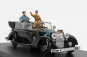 Rio-models Mercedes benz 770 Tourer Berlin Parade 25th September 1937 - With Figures Hitler Mussolini And 2x Nazists 1:43 Black
