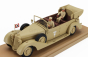 Rio-models Mercedes benz 770k Cabriolet Africa Korps 1941 With Rommel And Driver Figures 1:43 Vojenský Písek