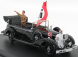 Rio-models Mercedes benz 770k Cabriolet Nuremberg Parade Hitler 1938 With Figure 1:43 Black