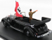 Rio-models Mercedes benz 770k Cabriolet Nuremberg Parade Hitler 1938 With Figure 1:43 Black