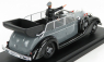 Rio-models Mercedes benz 770k Cabriolet Open 1942 With Hitler And Driver Figures 1:43 Šedá Černá