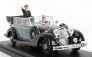 Rio-models Mercedes benz 770k Cabriolet Open 1942 With Hitler And Driver Figures 1:43 Šedá Černá