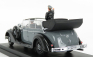 Rio-models Mercedes benz 770k Cabriolet Open 1942 With Hitler And Driver Figures 1:43 Šedá Černá
