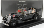 Rio-models Mercedes benz 770k Cabriolet With Adolf Hitler - Eva Braun - Ss Military - Graduated Driver - 1942 - Exclusive Carmodel 1:43 Military Black