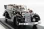 Rio-models Mercedes benz 770k Cabriolet With Adolf Hitler - Eva Braun - Ss Military - Graduated Driver - 1942 - Exclusive Carmodel 1:43 Military Black