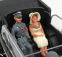 Rio-models Mercedes benz 770k Cabriolet With Adolf Hitler - Eva Braun - Ss Military - Graduated Driver - 1942 - Exclusive Carmodel 1:43 Military Black