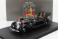 Rio-models Mercedes benz 770k Parade Cabriolet Open 1938 With Figures Adolf Hitler - Hermann Göring - Heinrich Himmler - Reinard Heydrich - Joseph Goebbels - Ss Driver Erich Kempka 1:43 Military Black