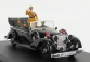 Rio-models Mercedes benz 770k Parade Cabriolet Open 1938 With Figures Adolf Hitler - Hermann Göring - Heinrich Himmler - Reinard Heydrich - Joseph Goebbels - Ss Driver Erich Kempka 1:43 Military Black