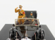 Rio-models Mercedes benz 770k Parade Cabriolet Open 1938 With Figures Adolf Hitler - Hermann Göring - Heinrich Himmler - Reinard Heydrich - Joseph Goebbels - Ss Driver Erich Kempka 1:43 Military Black