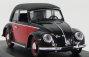 Rio-models Volkswagen Beetle Cabriolet Closed Karmann 1949 1:43 Červená Černá