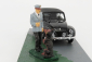 Rio-models Volkswagen Beetle Maggiolino Cabriolet Closed Nido Dell'aquila - Eagle's Nest 1938 - Hitler And Blondie Dog 1:43 Black