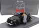 Rio-models Volkswagen Beetle Maggiolino Cabriolet Open With Hitler And Porsche Figures 1936 - Inspecting The First Beetle In Stuttgart 1:43 Black