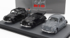 Rio-models Volkswagen Set 3x Beetle Kafer Kdf-wagens Presentation 26-may-1938 1:43 Černá Šedá