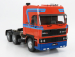 Road-kings DAF 3600 Space Cab Tractor Truck 3-assi 1986 1:18 Oranžová Modrá