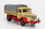 Road-kings Krupp Titan Swl80 Bauman Bon Truck  Canvas Top Telonato 2-assi 1950 1:18 Světle Žlutá Červená