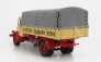 Road-kings Krupp Titan Swl80 Bauman Bon Truck  Canvas Top Telonato 2-assi 1950 1:18 Světle Žlutá Červená