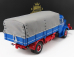 Road-kings Krupp Titan Swl80 Truck Canvas Top Telonato 2-assi 1950 1:18 Modrá Červená
