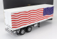 Road-kings Trailer Trailer For Truck Stars & Stripes Livery - Rimorchio 1:18 Bílá Modrá Červená