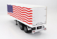 Road-kings Trailer Trailer For Truck Stars & Stripes Livery - Rimorchio 1:18 Bílá Modrá Červená