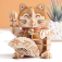 RoboTime dřevěné 3D puzzle Plutus Kočka pro štěstí